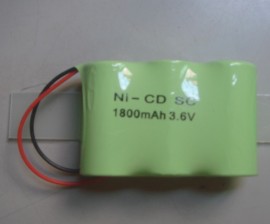 消防应急灯镍镉SC1800mAh 3.6V电池组（SC）