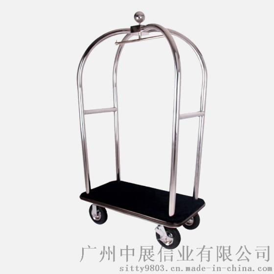 专业生产SITTY斯迪90.2021S金属镜光不锈钢手推行李车