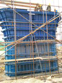 山东博远重工专业设计生产桥梁钢模板 墩柱模板 墩帽模板 托盘 墩身钢模板