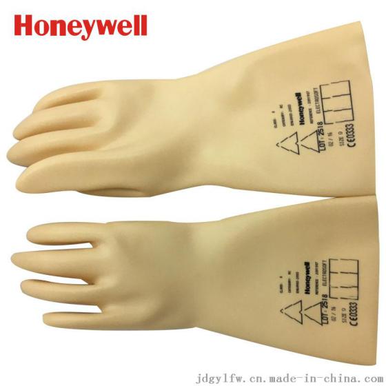 霍尼韦尔（Honeywell） 高性能天然防电乳胶 电工绝缘手套 1kv 米色 2091907 9码/10码
