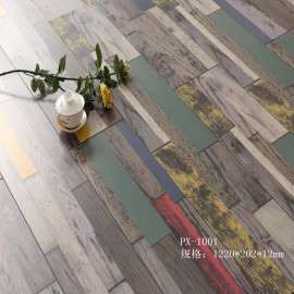 供应强化复合木地板 个性做旧地板 复古怀旧风彩色墙板地板