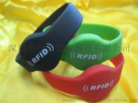 TK4100 RFID硅胶腕带，RFID 圆形硅胶腕