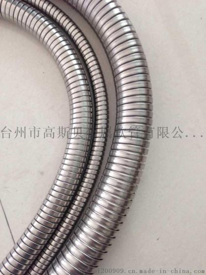 304不锈钢双扣软管 高斯贝穿线软管 可电镀不锈钢波纹管 金属软管