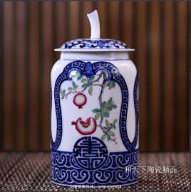 陶瓷榨菜坛 瓷米桶 储蓄罐 茶叶罐子摆件