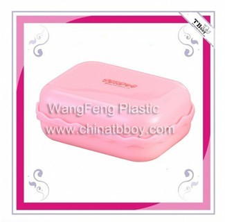 粉色PP塑料肥皂盒（WF-421）